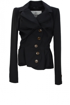 Vivienne Westwood Black Drunken Tailored Jacket