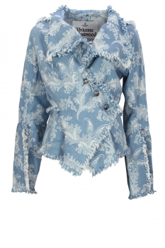 Vivienne Westwood Light Blue Jacquard, Worth More Jacket