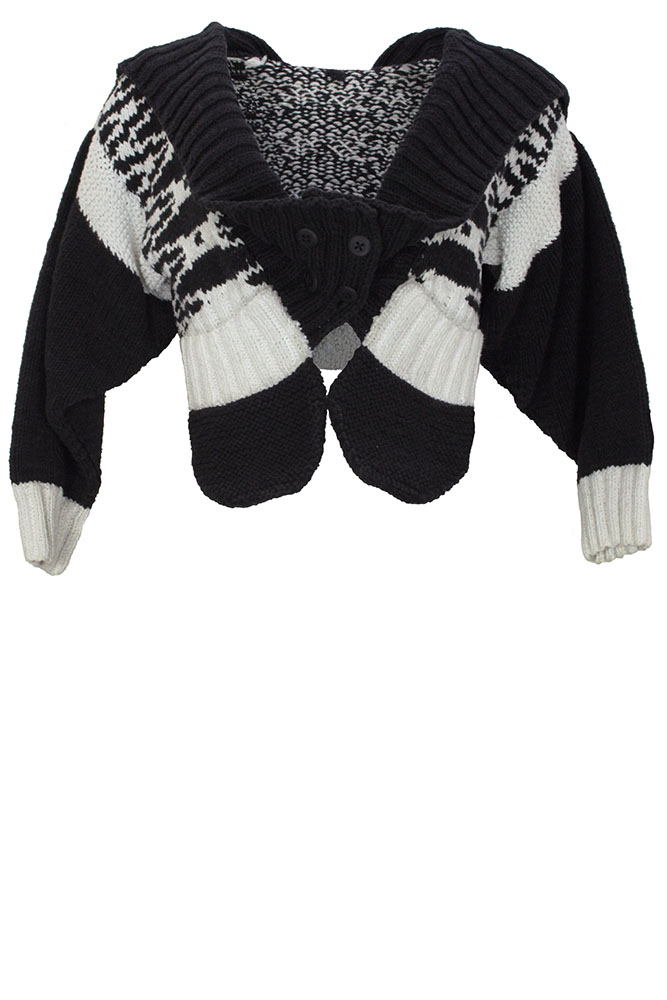BodyMap Knitted Hooded Cardigan