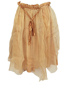 Aleksandr Manamis Dusty Apricot Over-Dyed Silk Organza Skirt