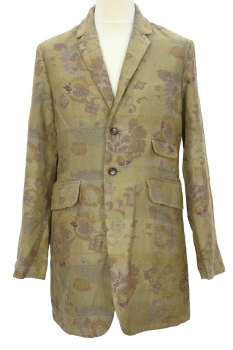 Aleksandr Manamis Coloured Patterned Jacquard Long Jacket