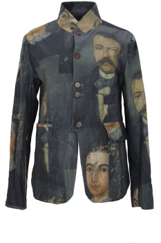 Aleksandr Manamis Mixed Print Colours Printed Fabric Jacket