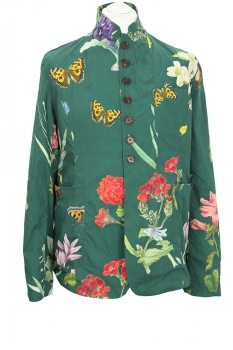Aleksandr Manamis Jardin Vert Print 191EME 8 button Jacket