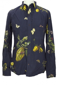 Aleksandr Manamis Natura Bleu (floral print) Long sleeved Shirt