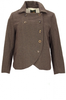 Aleksandr Manamis Vintage Wren (Khaki Brown) Heavy Twiil Short DB Jacket