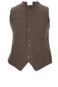 Aleksandr Manamis Vintage Wren (Khaki Brown) Heavy Twill Waistcoat
