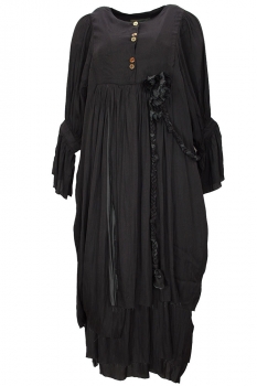 Aleksandr Manamis Black Dauphine Dress