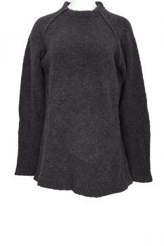 Aleksandr Manamis Black High Collar Shelley Knitted Sweater