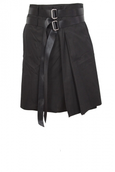 Davids Road Black Unisex Maxi Skirt/Kilt