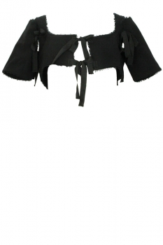 David's Road Black Canvas Bustier