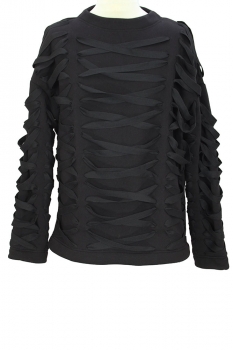 Davids Road Black Padded, Round Neck Coat