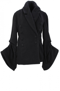 Davids Road Black Short fitted DB Coat with Awesome Sleeves