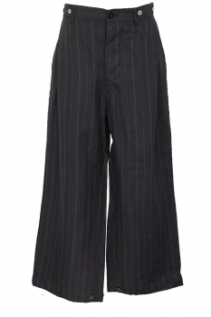 Klasica Black Vintage Stripe Pinstripe Waistcoat