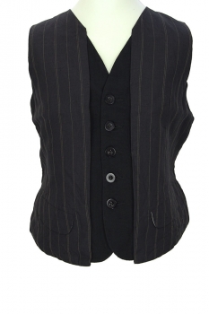 Klasica Black Vintage Stripe Pinstripe Jacket