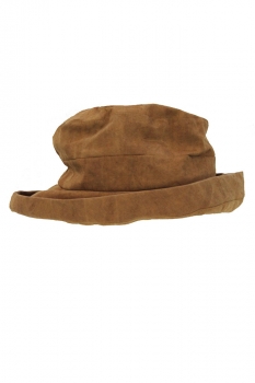 Klasica Khaki Brown Carleen Cotton/Silk Hat
