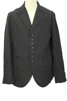 Klasica Black Single breasted Locks Jacket
