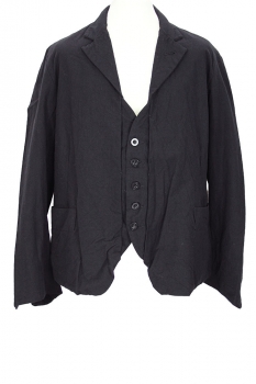 Klasica Coal Black 5 Button 'Ardoise' Jacket
