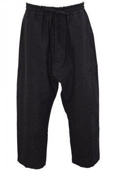 Marc Point Black Drop Crotch Trousers