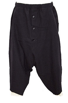 Marc Point Black Low Drop Crotch Trousers