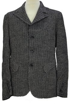 Marc Point Grey Herringbone Cut-Away Jacket