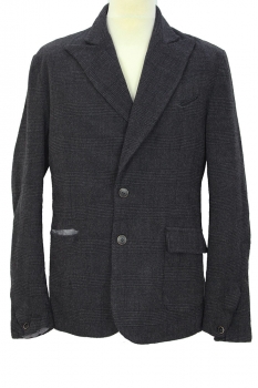 Marc Point Grey/Black Check Single-Breasted check Jacket
