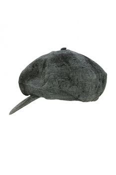 Marc Point Distressed Prince of Wales Check 6 Panel Peak Hat