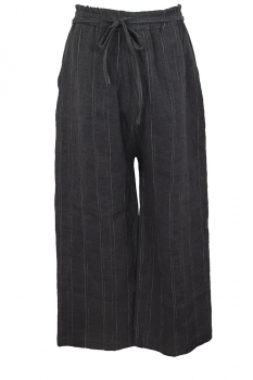 Marc Point Black Pinstripe Low drop, drawstring Trousers