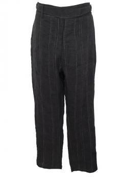 Marc Point Black Pinstripe Tapered Leg Trousers