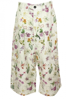 Marc Point Flower Print Wide Flower Print Trousers