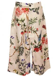 Marc Point Flora and fauna print Wide Legged Trousers
