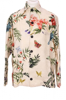 Marc Point Flora and Fauna Print Shirt Jacket