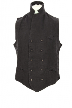 Marc Point Black Double Breasted Waistcoat