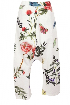 Marc Point White Flora and Fauna print Pull on, low-drop crotch
Trousers