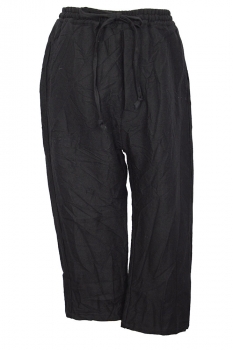 Marc Point Black Textured Wool Trousers