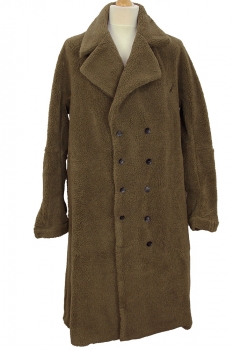 Marc Point Khaki Green Thick Teddy Bear Coat