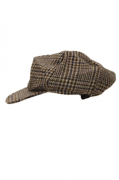 Marc Point Brown Dogtooth Check 6 Panel Peak Hat