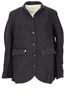 Marc Point Crinkled Black 4 Button Jacket
