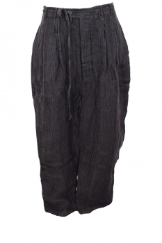 Marc Point Black woven check Low drop Tapered Leg Trousers