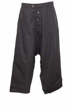 Marc Point Black Low Drop Wide Legged Trousers