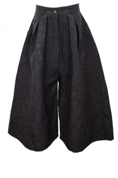 Marc Point Black Low drop wide jacquard Trousers