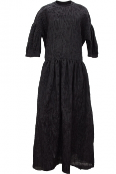Marc Point Black Pleated Dress