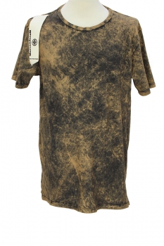 MarcandcraM Mottled Tan and Black Overdyed T Shirt