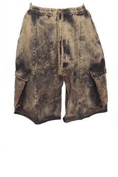 MarcandcraM Mottled Tan and Black Oversized Shorts