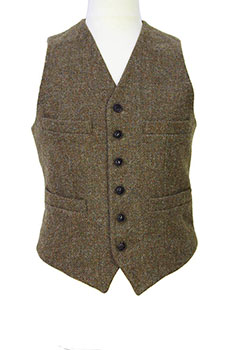 Nigel Cabourn Khaki Brown Waistcoat