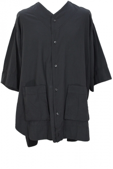 Nostrasantissima Black V Necked Shirt