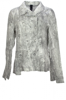 Pal Offner Dark Marble Asymmetric Short Jacket