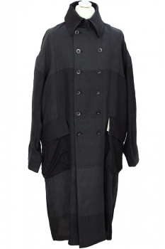 the viridianne Black Check Check Coat