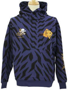 Vivienne Westwood Blue/Black Tiger Hooded Top