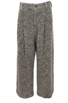 Ziggy Chen Textured Mottled Grey Heavy wide legged Trousers