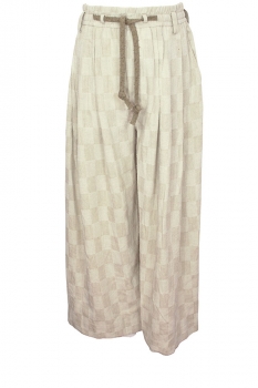 Ziggy Chen Natural Check Fabric Jacket